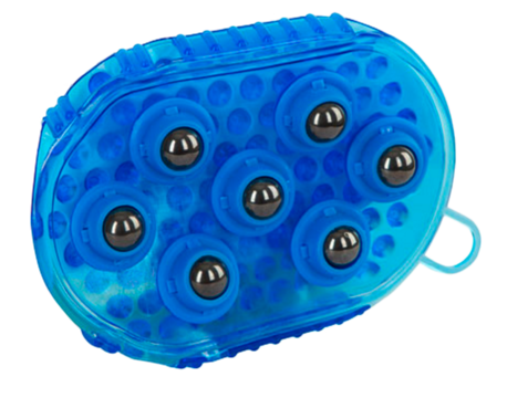 Borstel magneet massage blauw